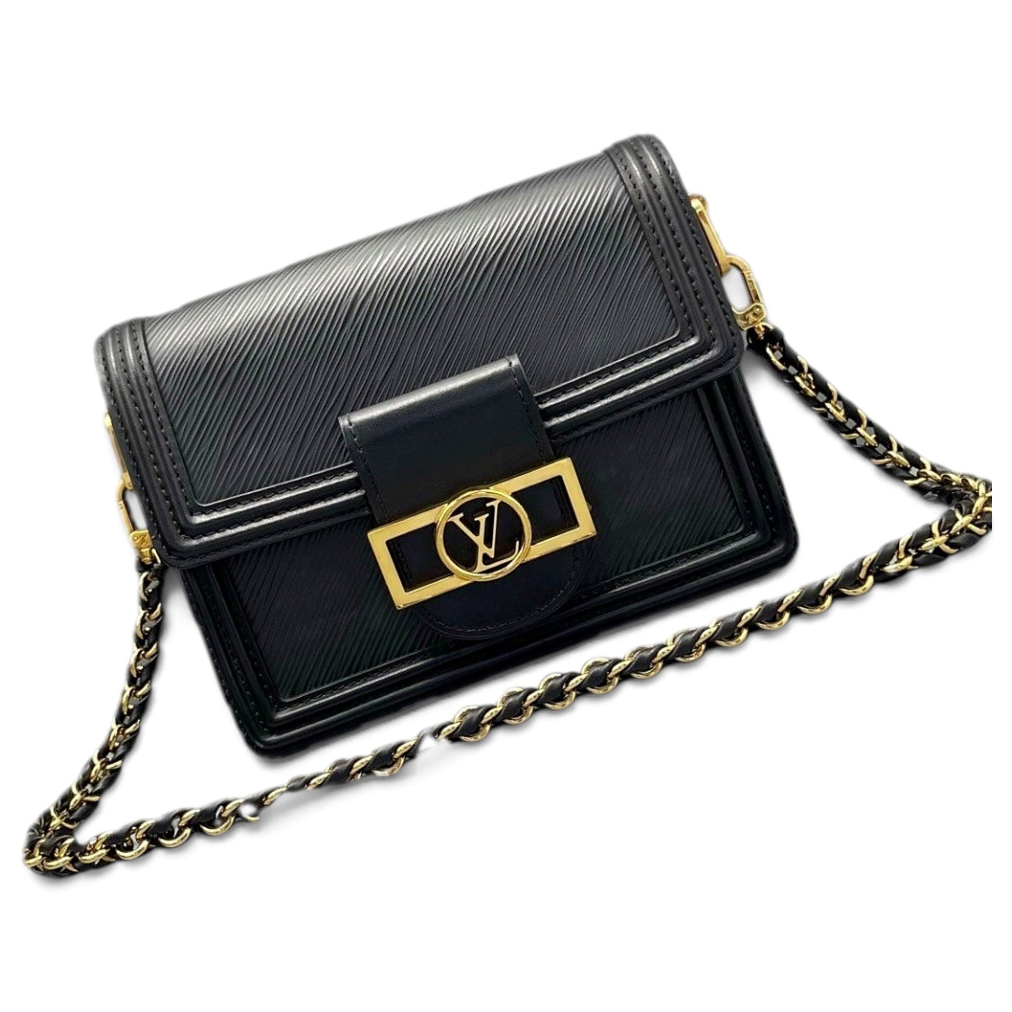 Dauphine leather handbag