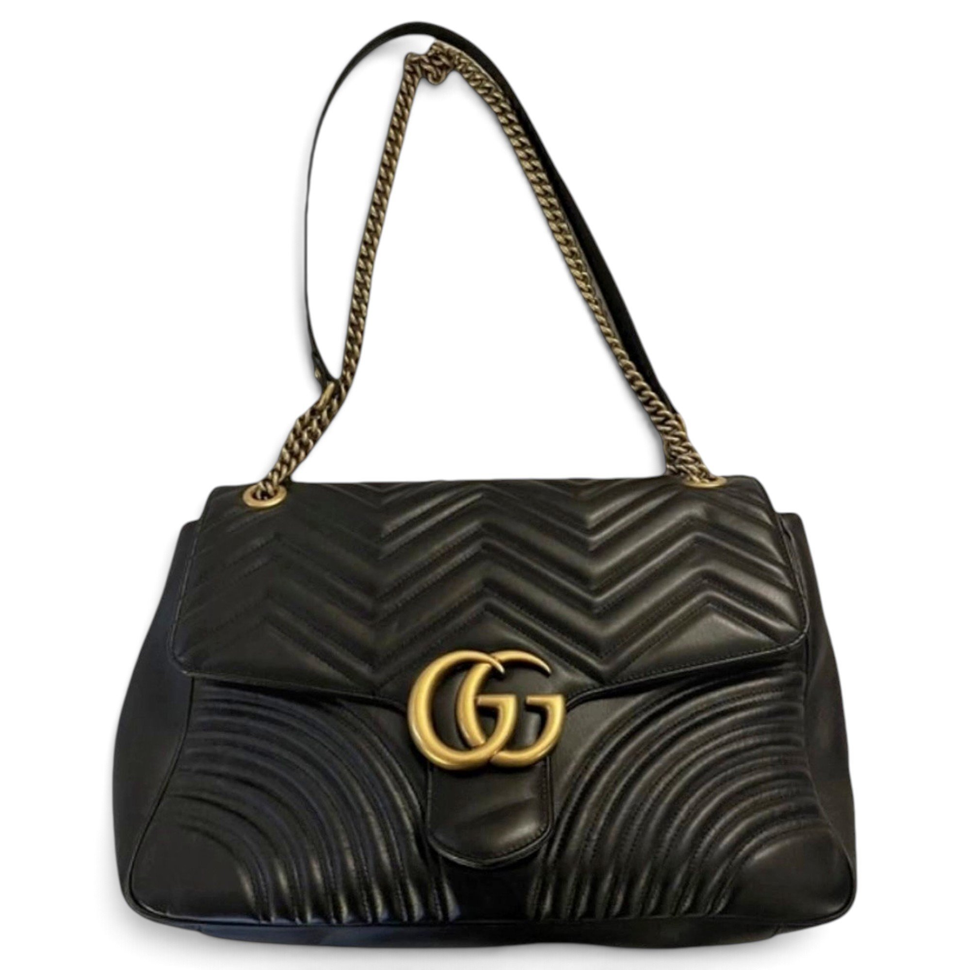 GG Marmont Flap leather handbag
