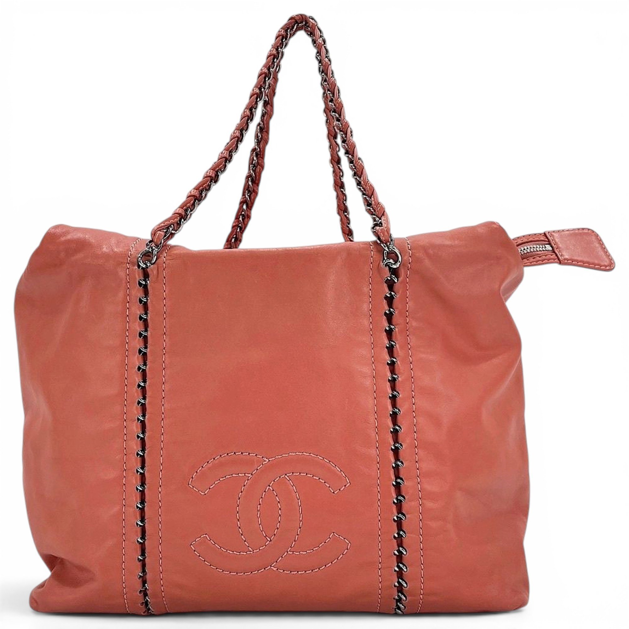 Leather tote