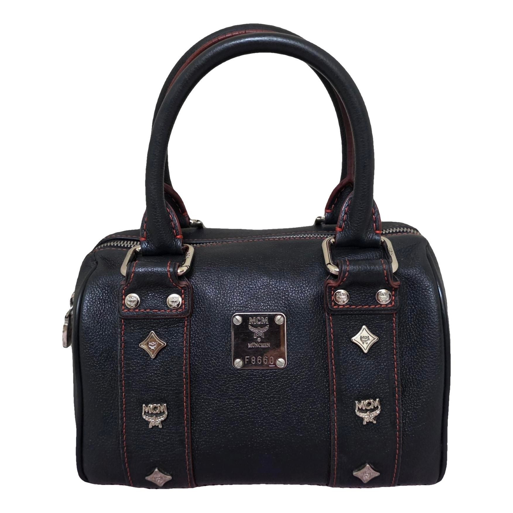 Boston leather satchel