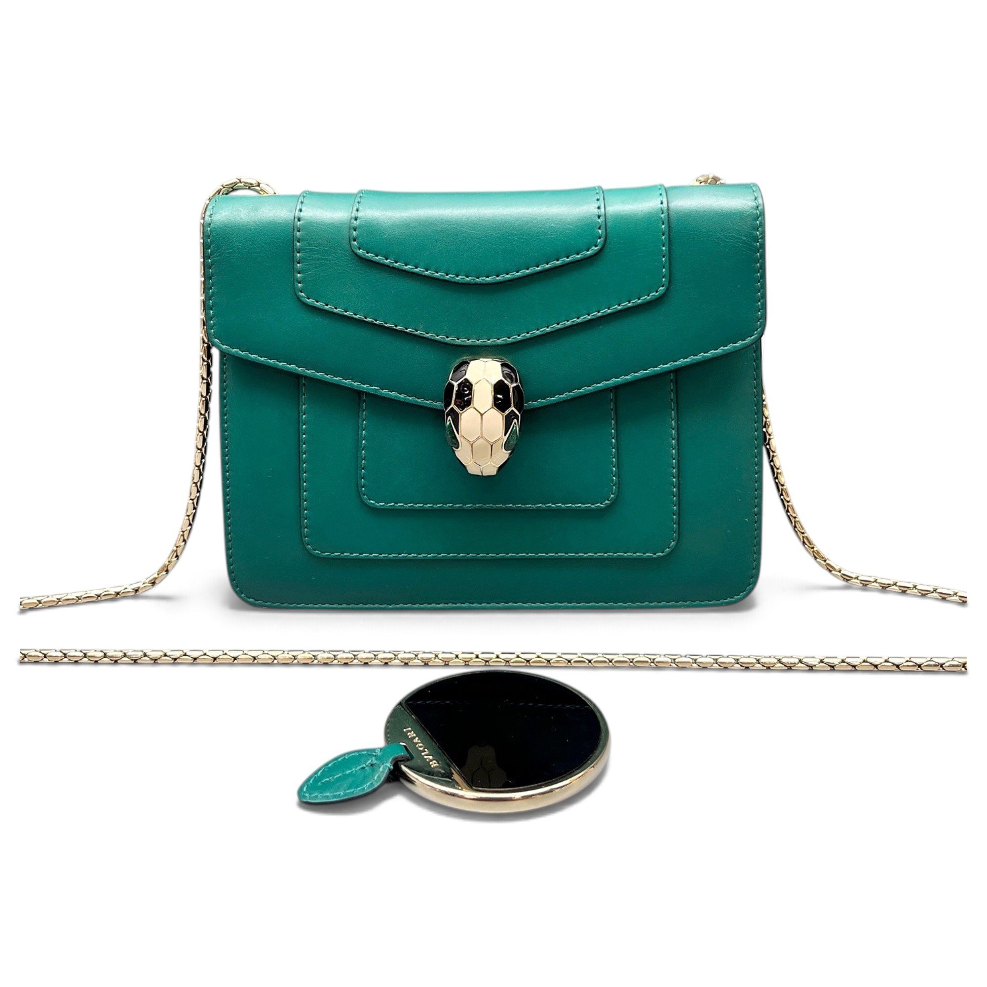Serpenti leather crossbody bag