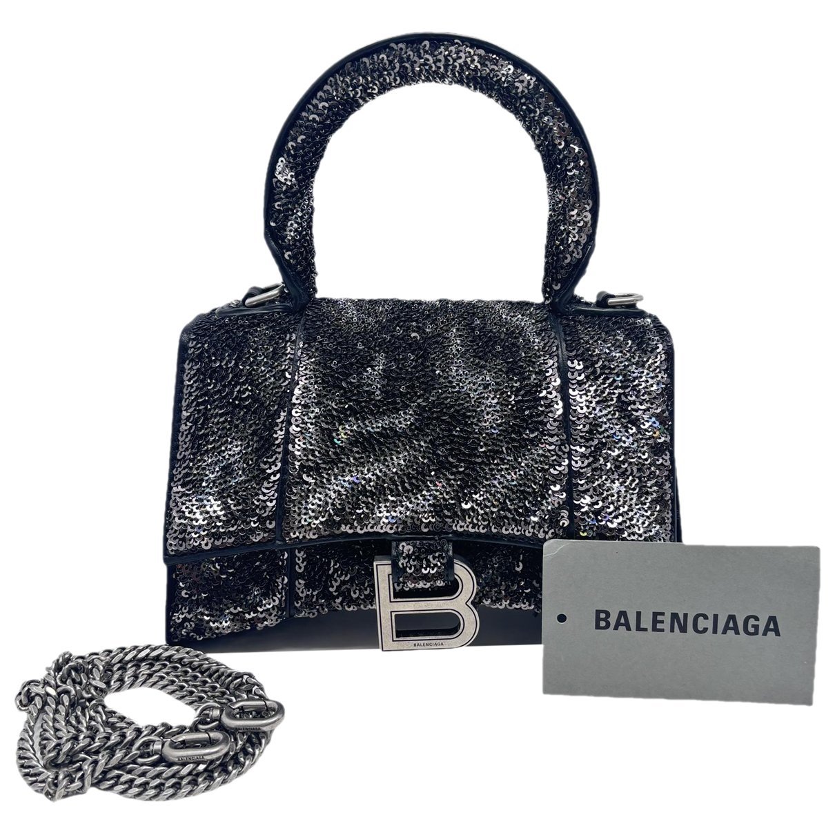 Balenciaga Hourglass leather handbag