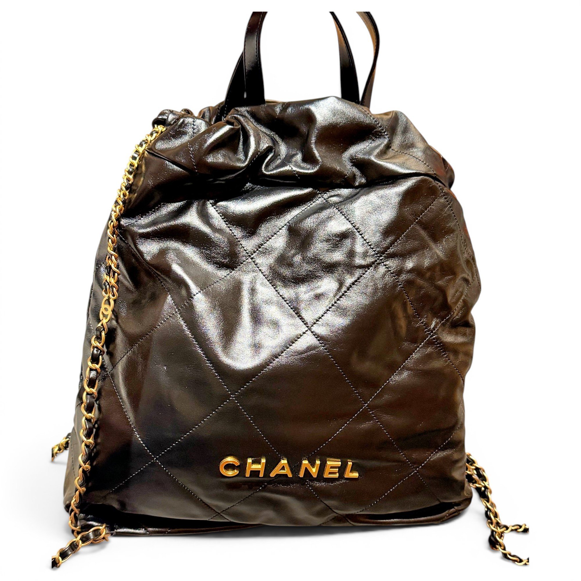 Chanel 22 leather backpack