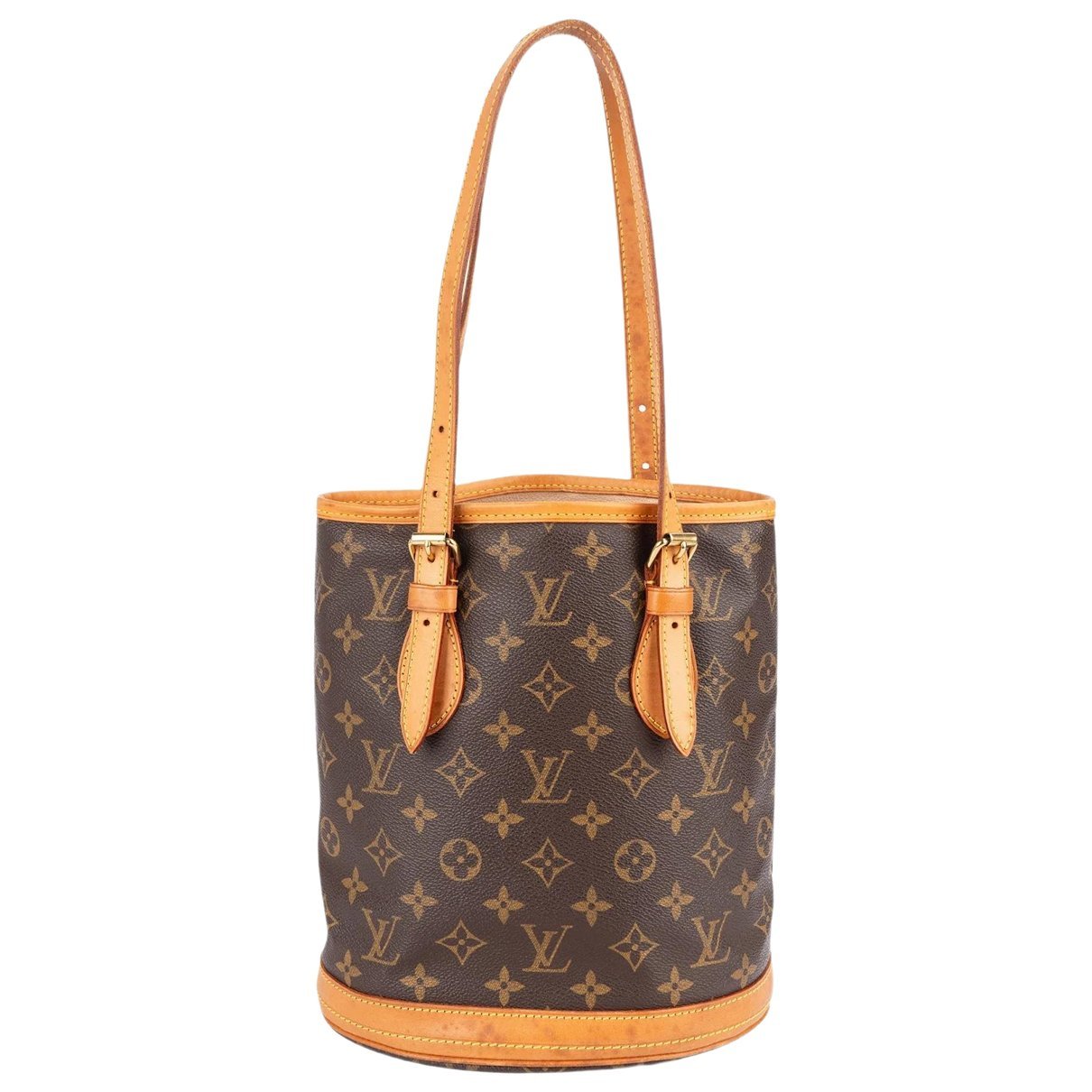 Bucket leather handbag