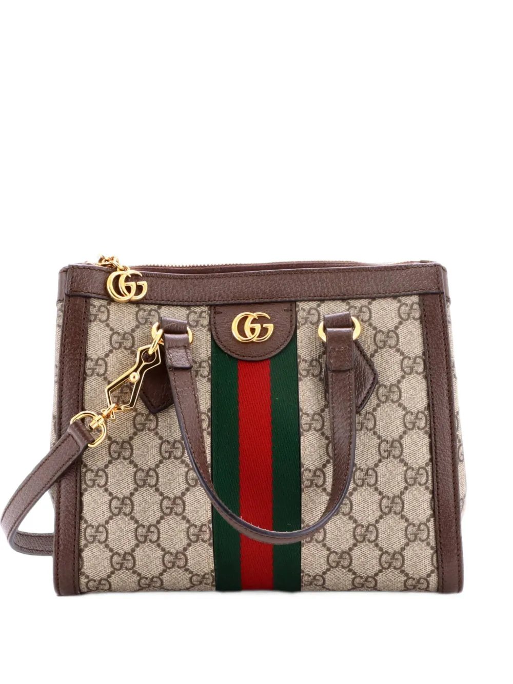 Ophidia Top Handle GG Coated Canvas Small tote bag