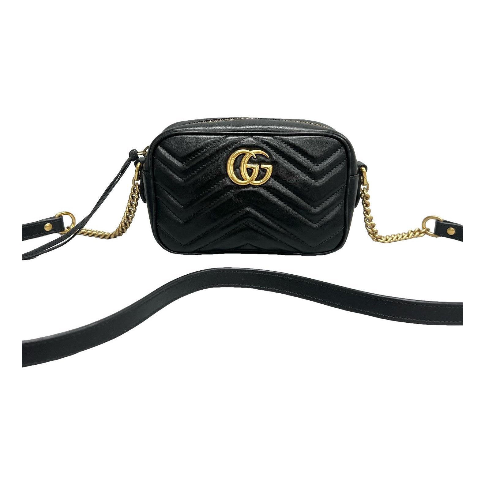 Pearly GG Marmont leather handbag