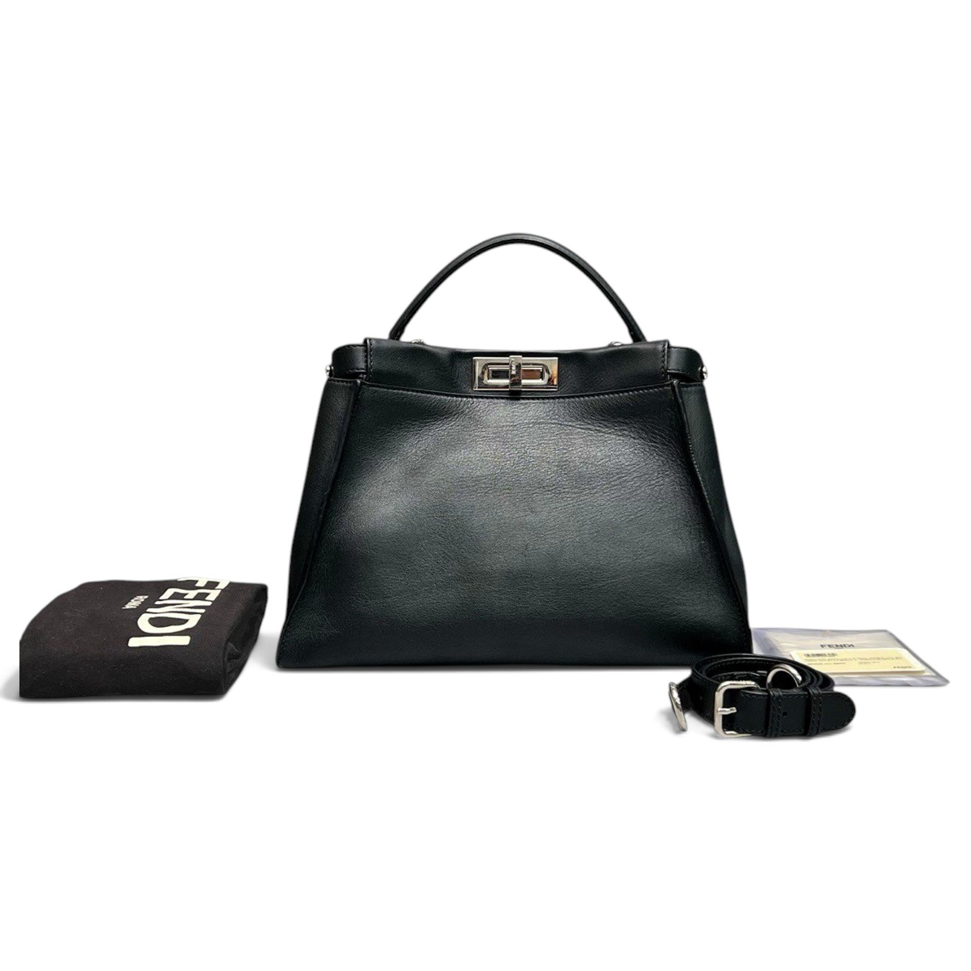 Peekaboo leather handbag