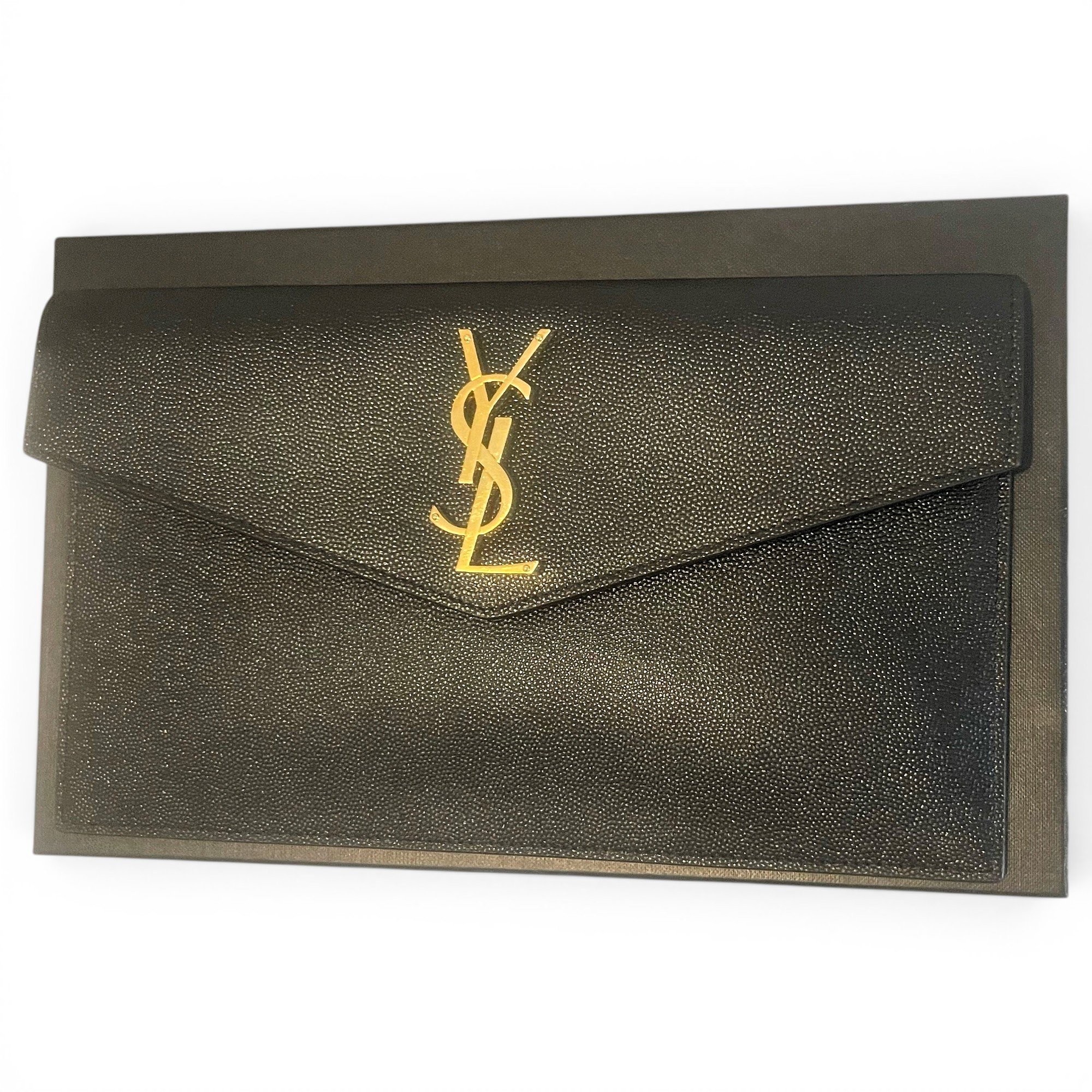 Saint Laurent Kate monogramme leather clutch bag