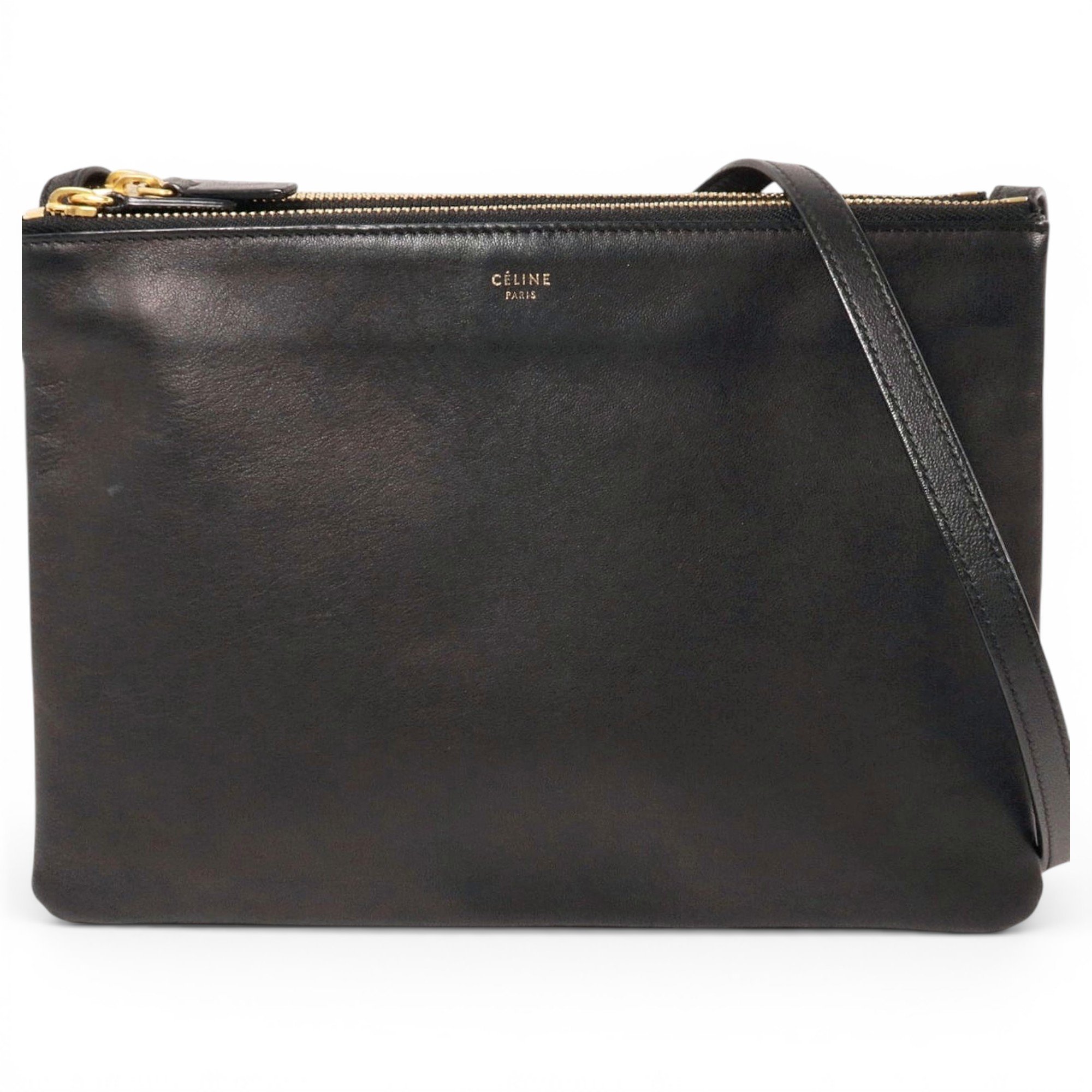 Trio leather crossbody bag
