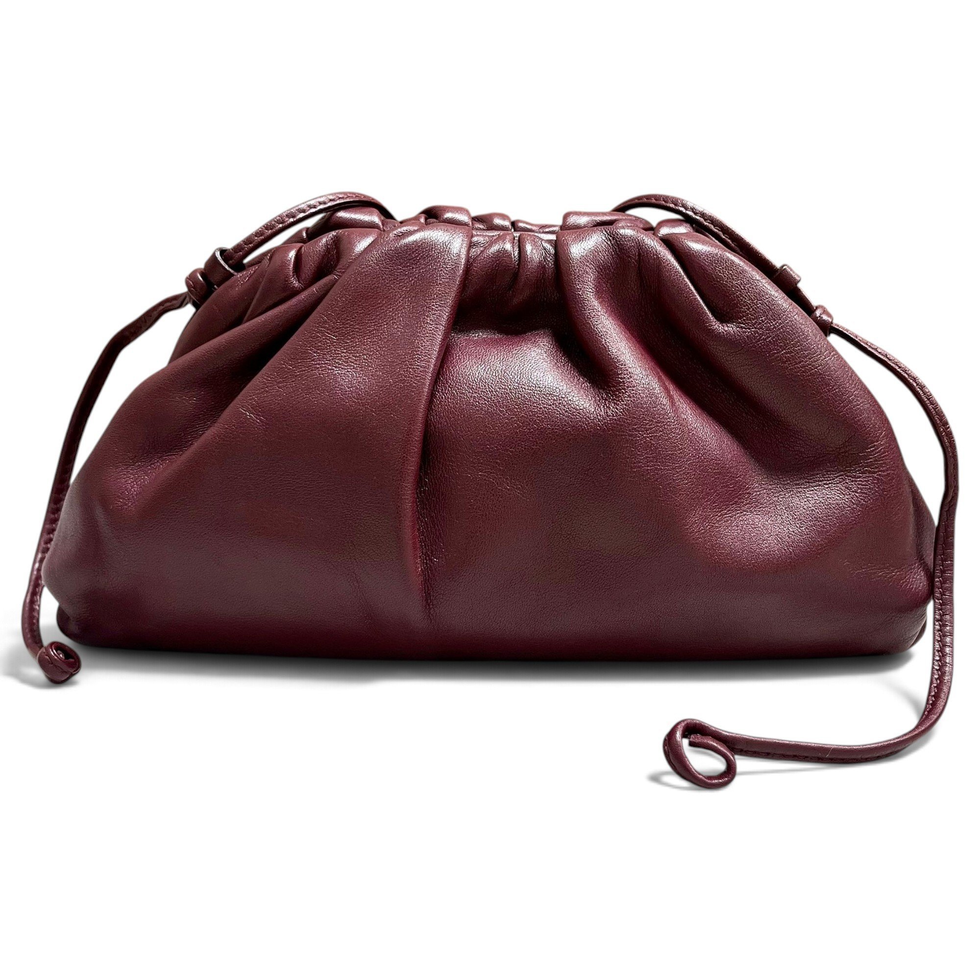 Pouch leather handbag