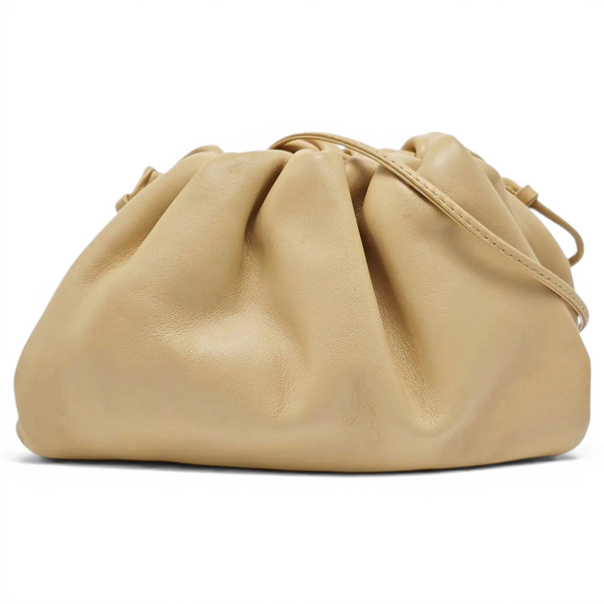Pouch leather clutch bag