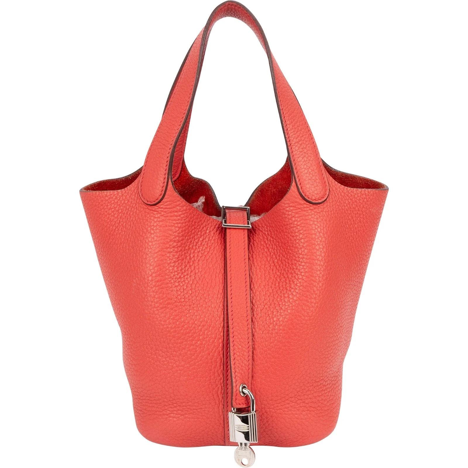 Picotin leather handbag