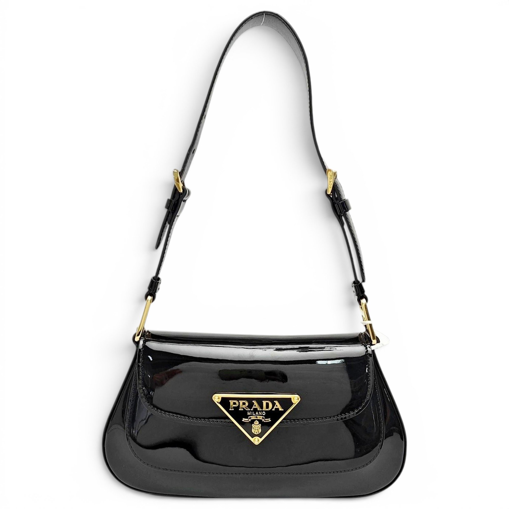 Patent leather handbag
