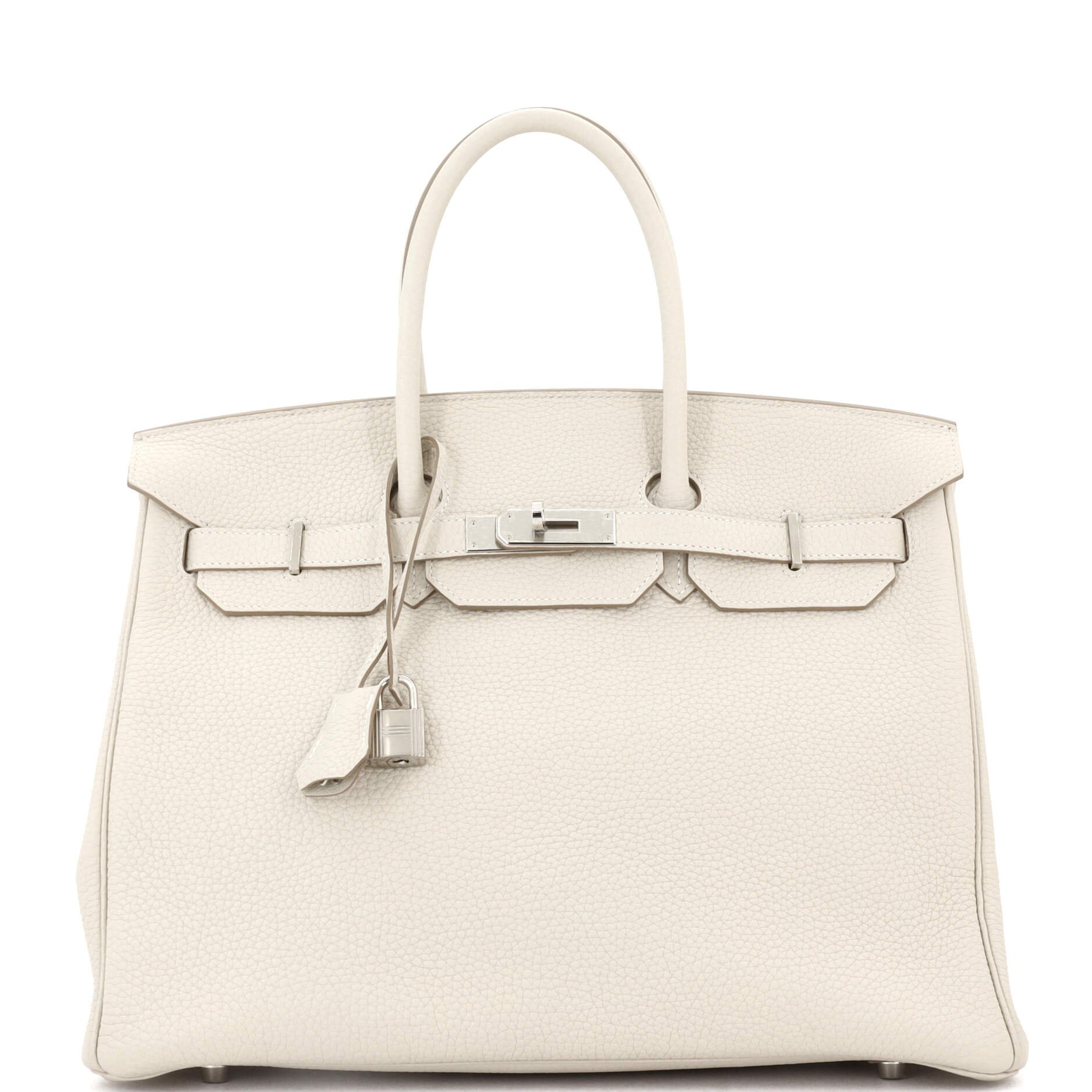 Hermes Birkin Handbag Light Togo with Palladium Hardware 35