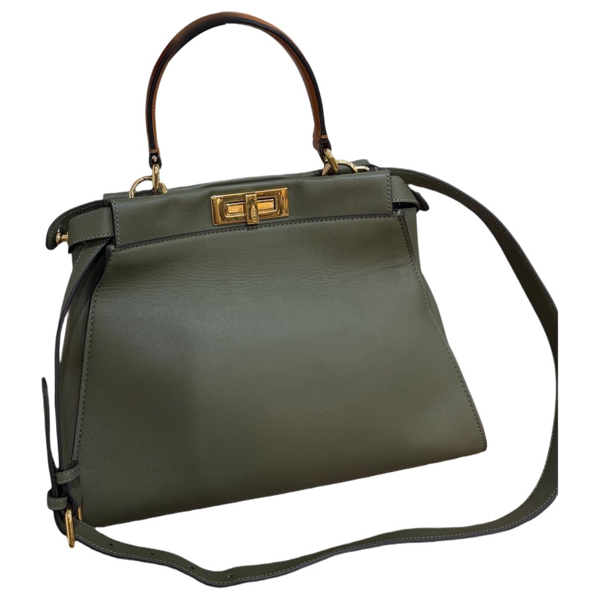 Peekaboo leather handbag
