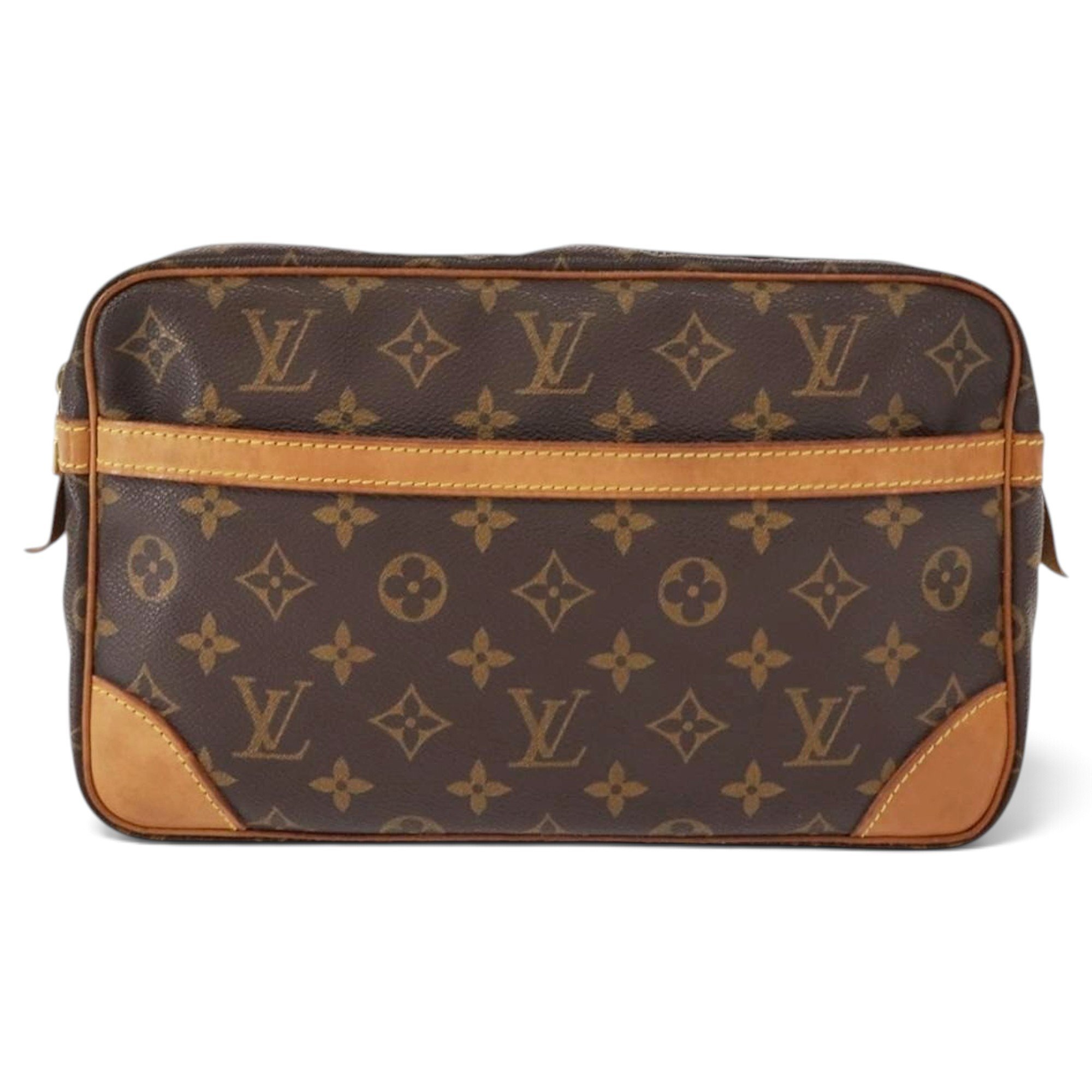 Leather clutch bag