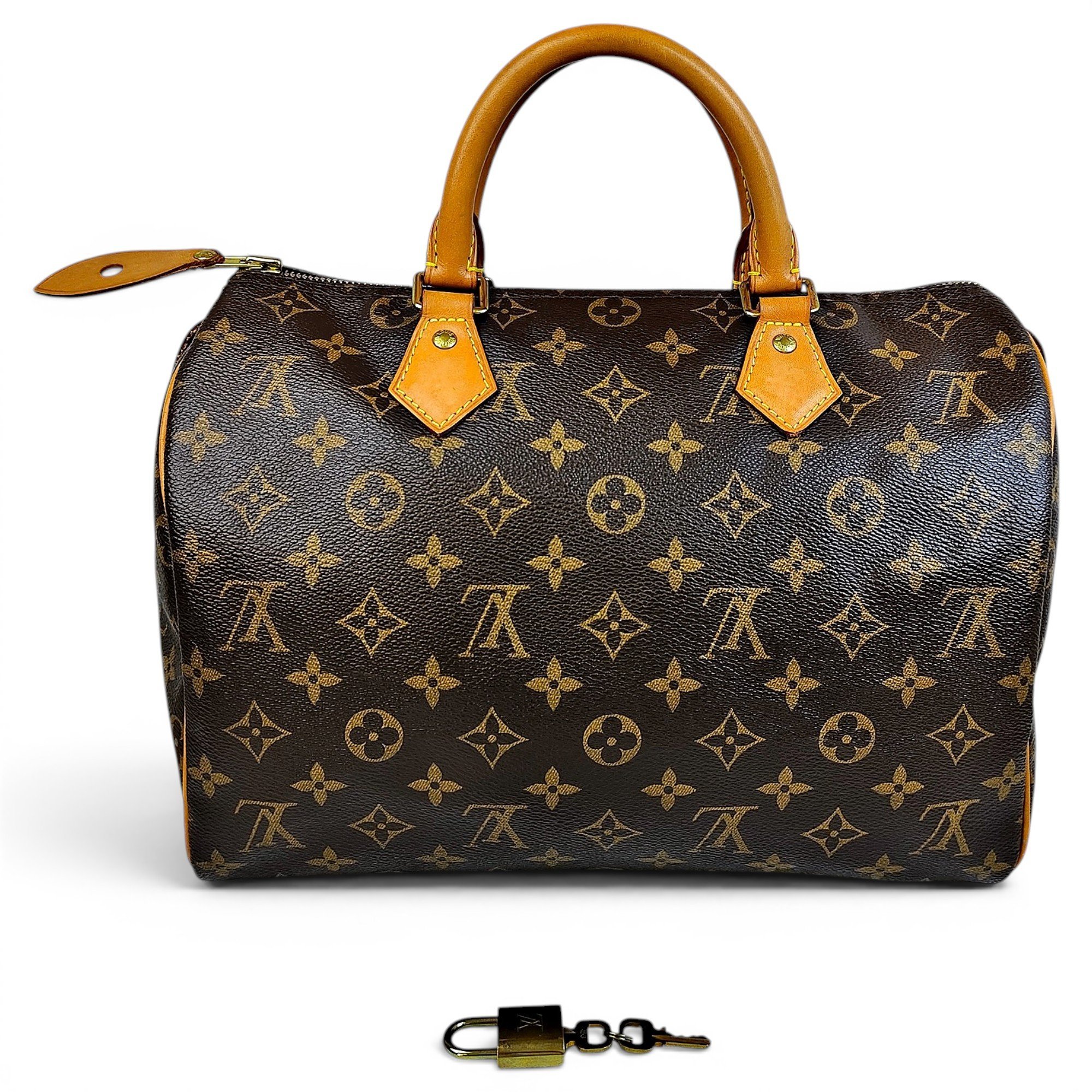 Speedy leather handbag