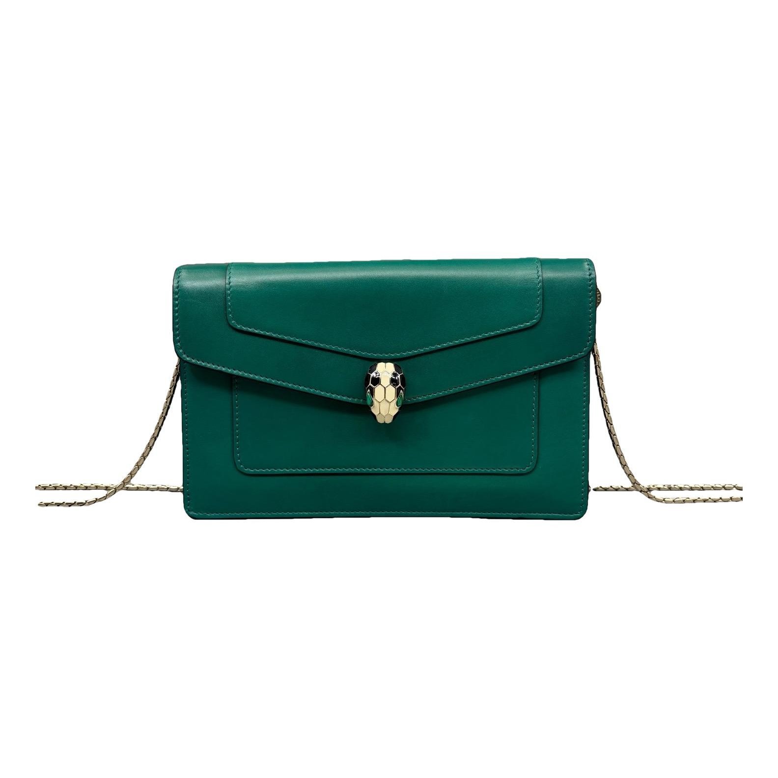 Serpenti leather handbag