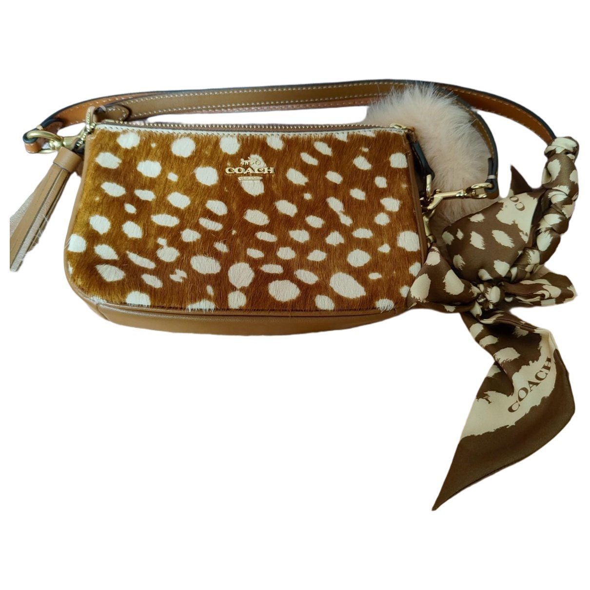 Coach Wristlet nolita 19 pony-style calfskin crossbody bag