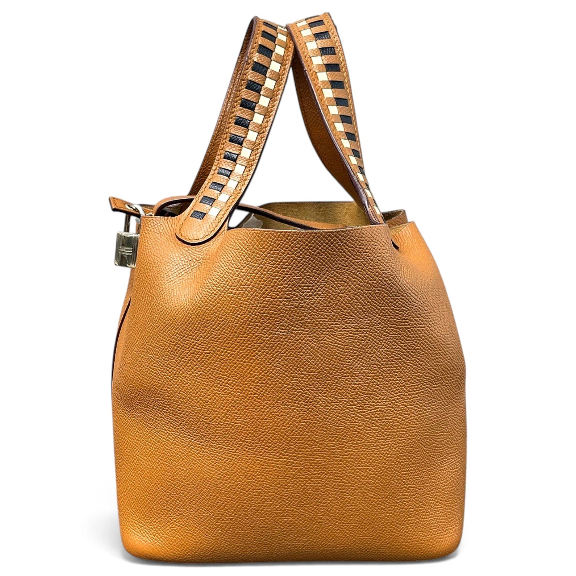 Picotin leather handbag