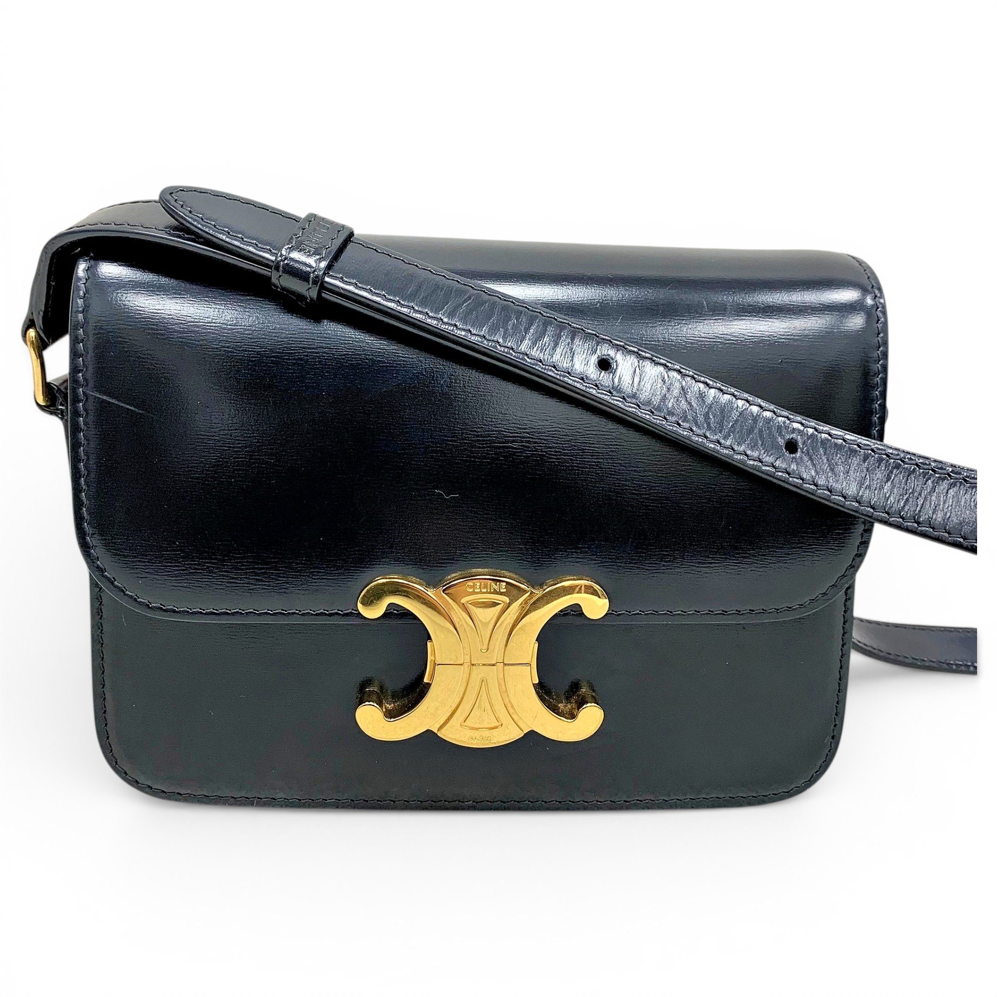 Triomphe leather handbag