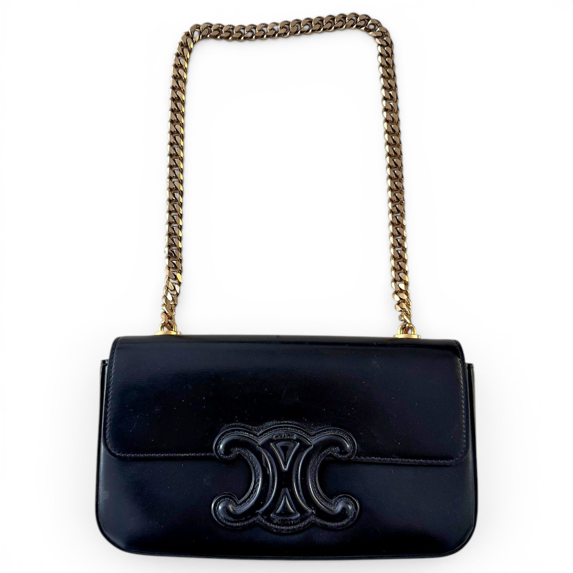 Triomphe leather handbag