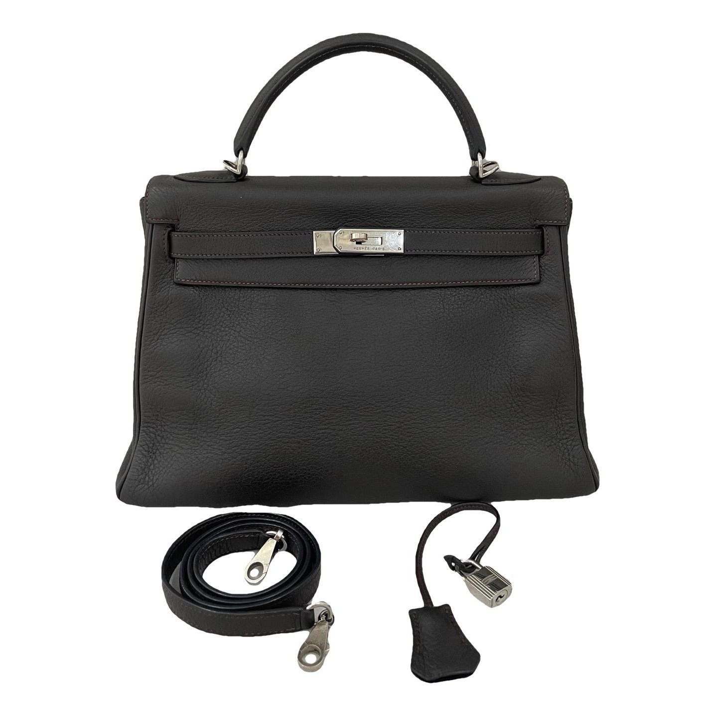 Kelly 32 leather handbag