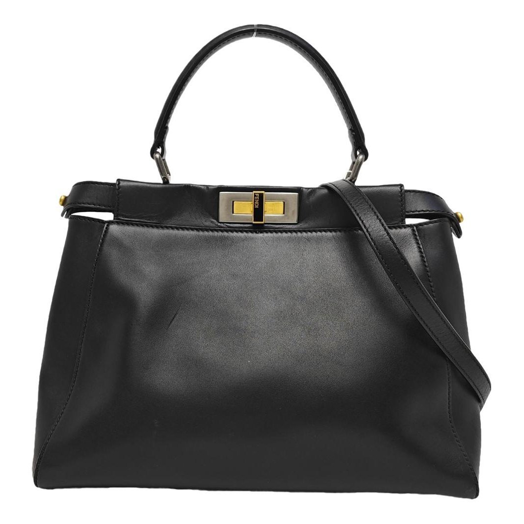 Peekaboo leather handbag