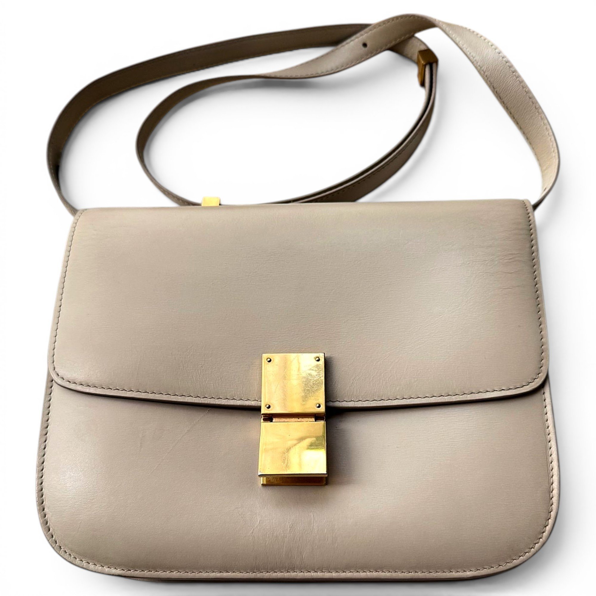 Classic leather crossbody bag
