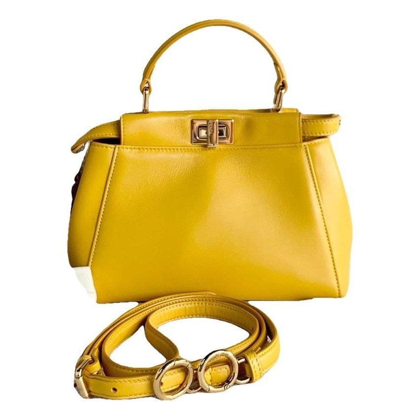 Peekaboo leather handbag