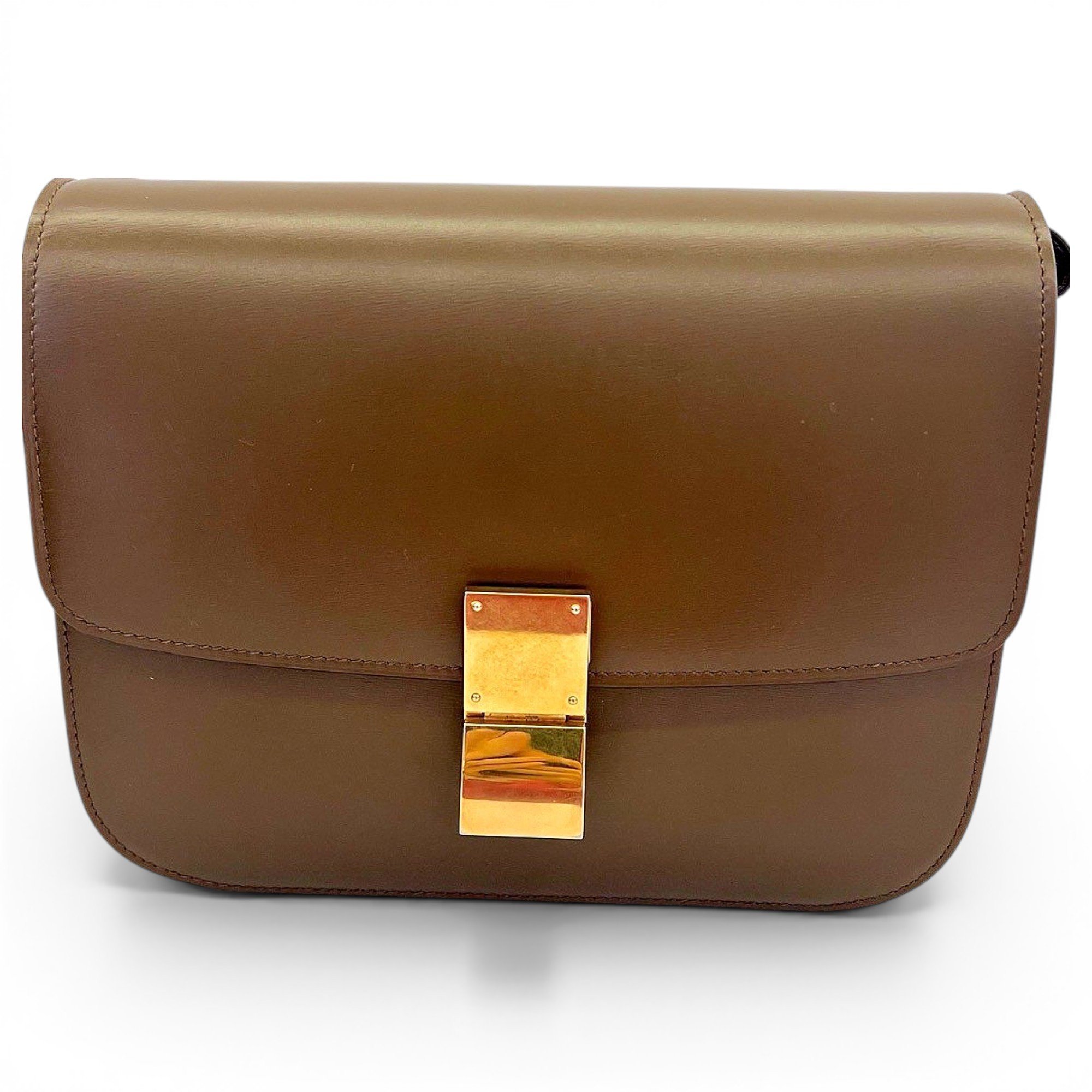 Classic leather crossbody bag
