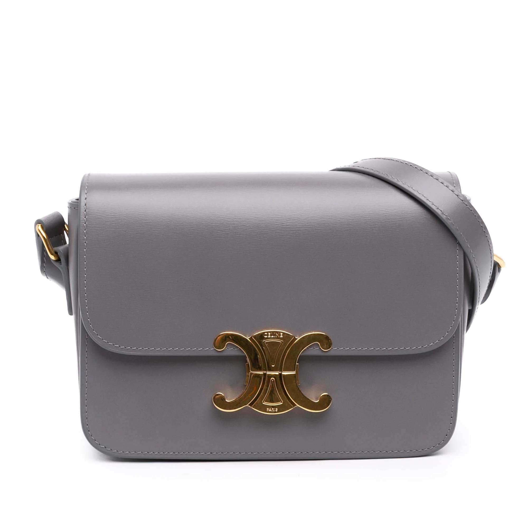 Triomphe pony-style calfskin handbag