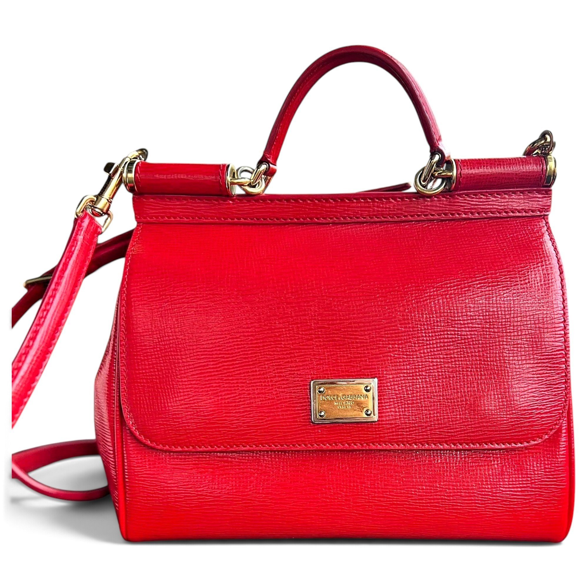 Dolce & Gabbana Sicily leather handbag
