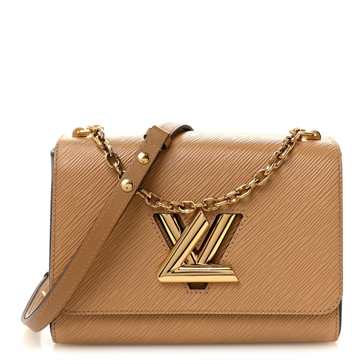 Louis Vuitton Epi Twist Shoulder Bag MM Camel