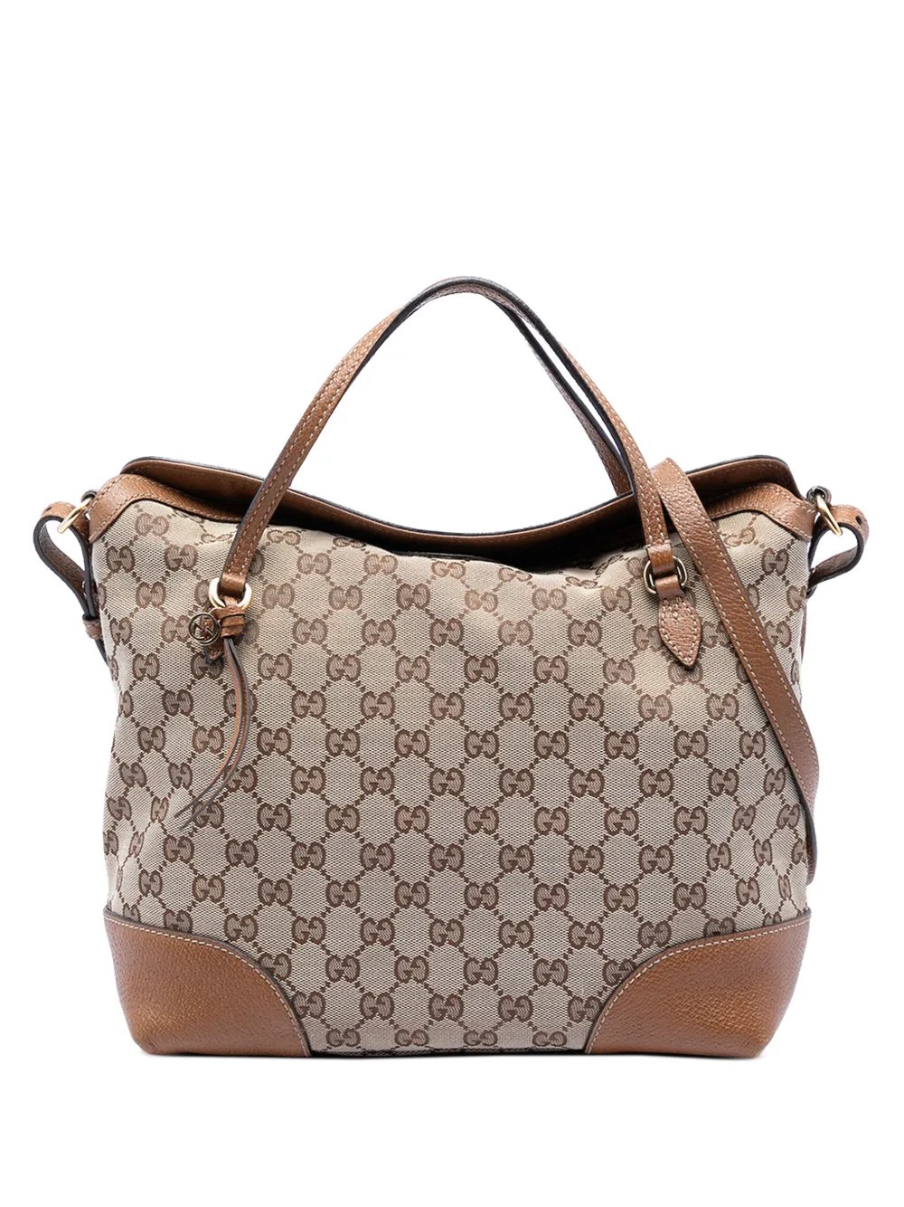 2016-2026 Medium GG Canvas Bree Fold Over Tote satchel