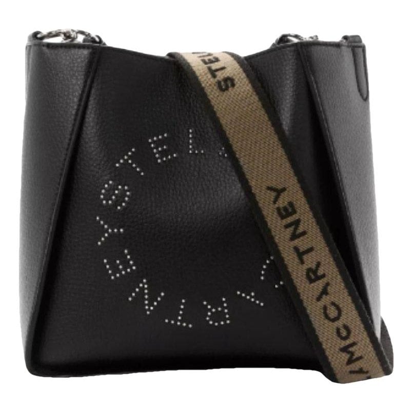 Logo vegan leather handbag