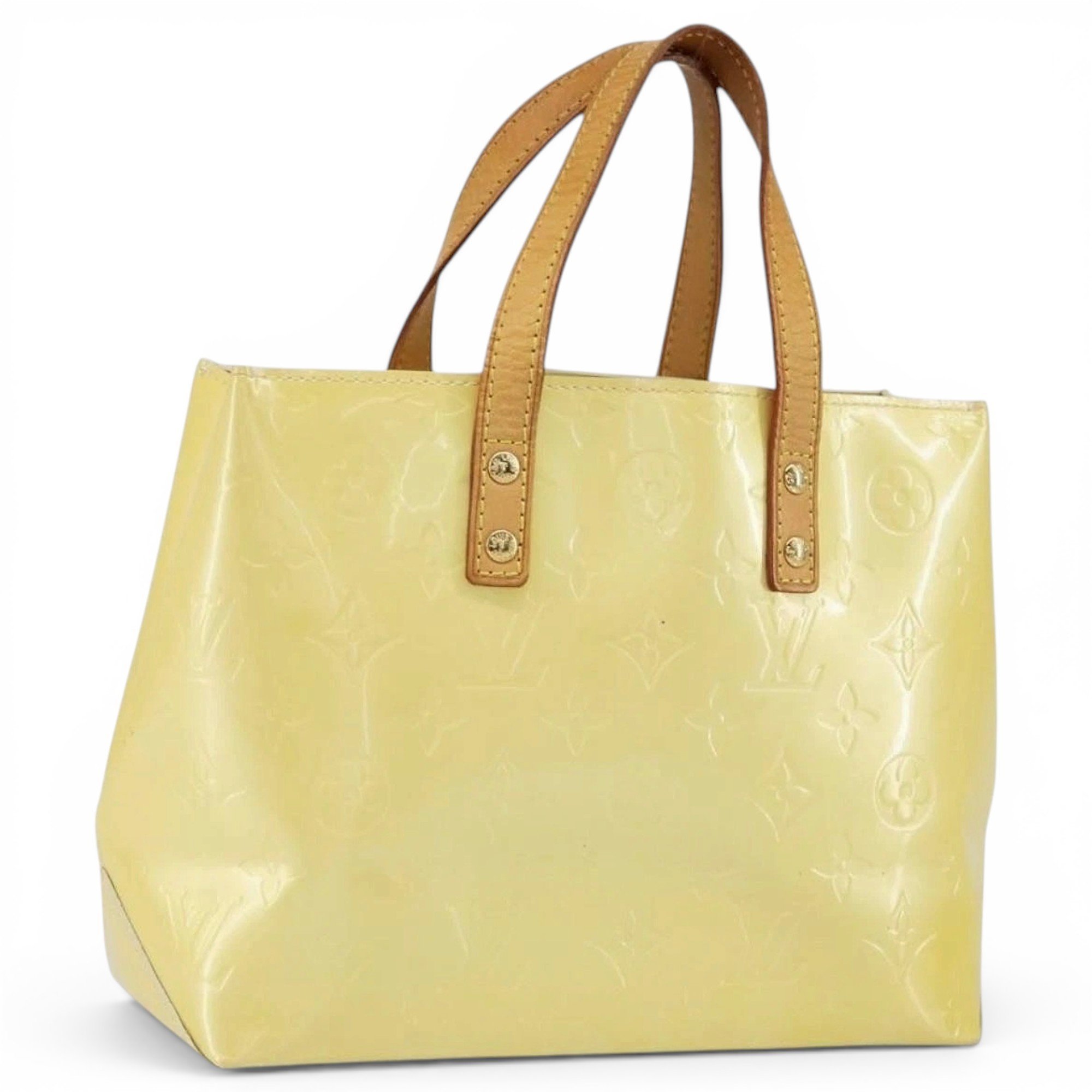Patent leather handbag