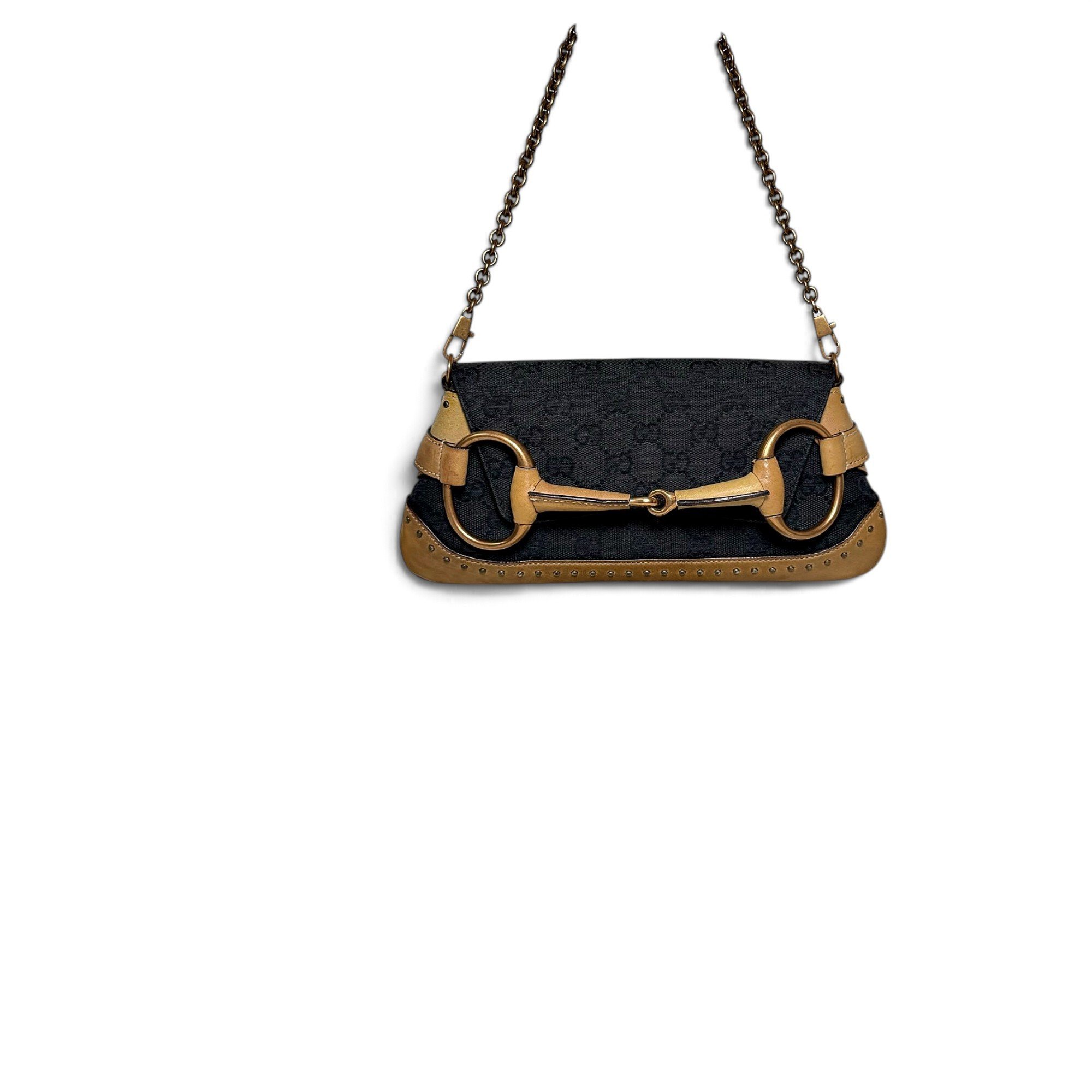 Horsebit Chain leather handbag