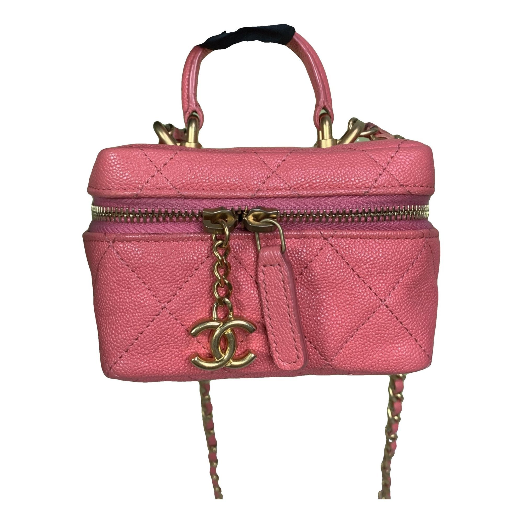 Vanity leather handbag