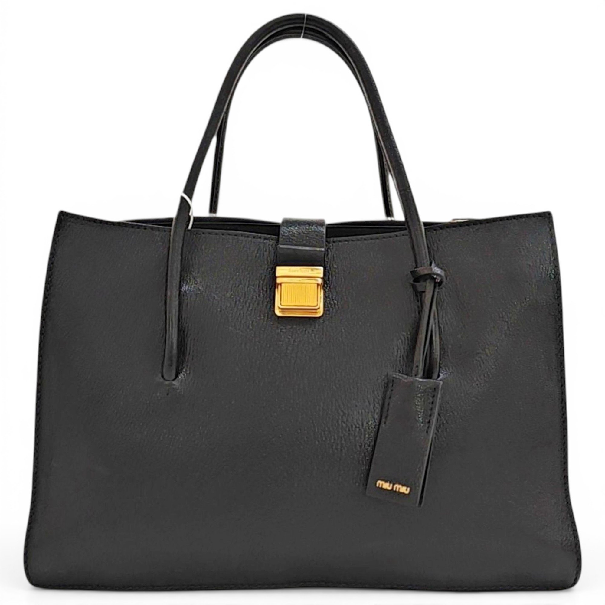 Madras leather handbag