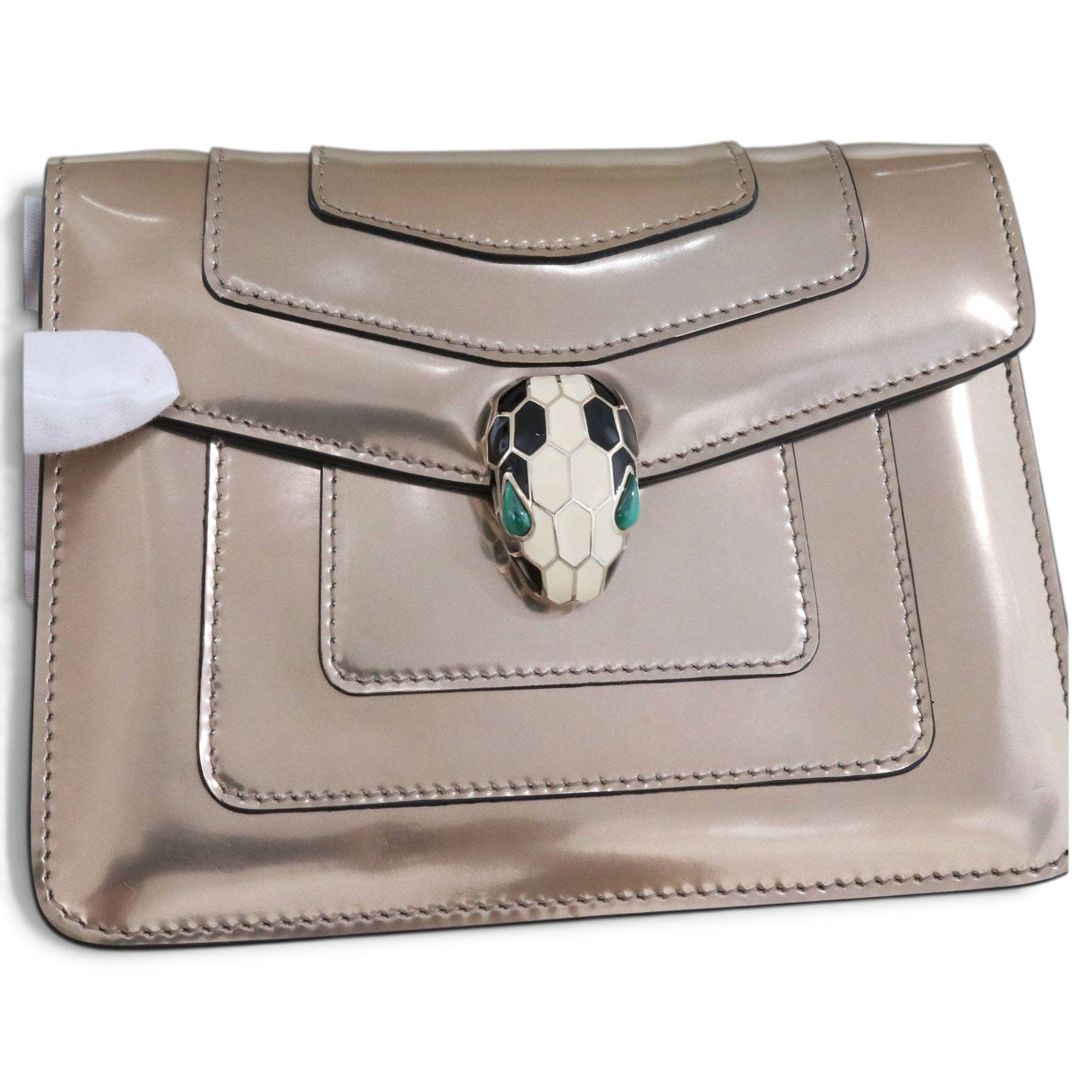 Serpenti leather crossbody bag