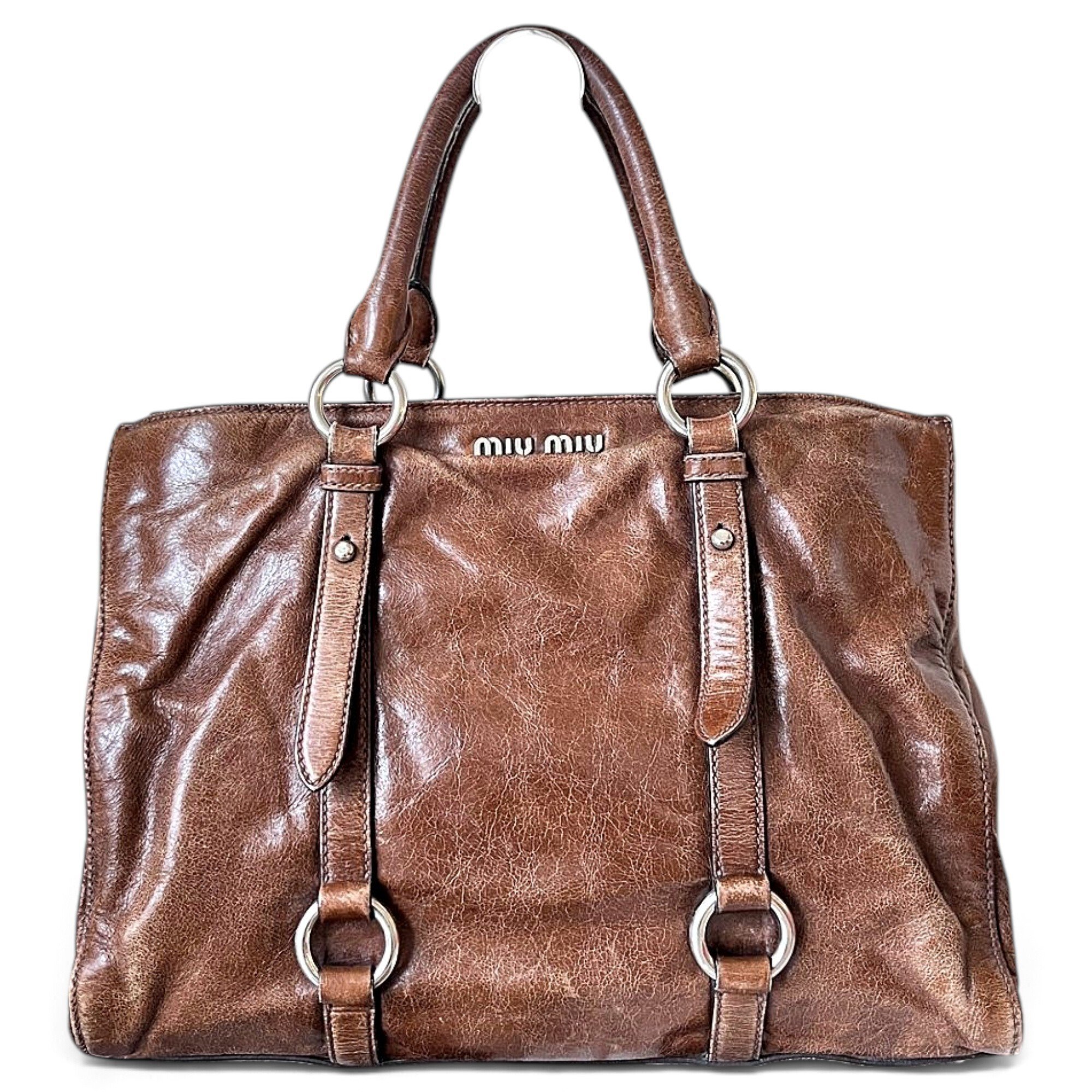 Leather handbag