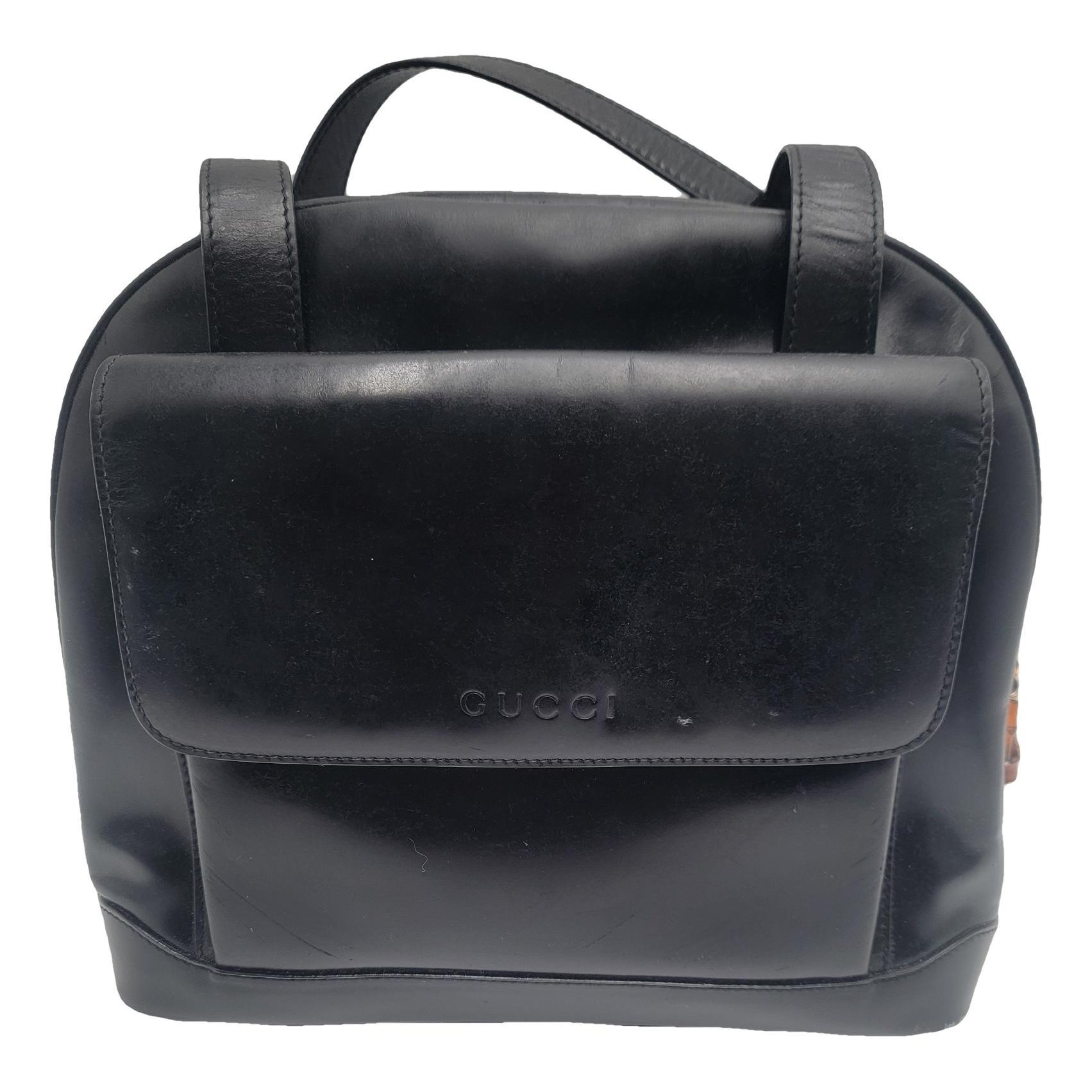 Vintage Bamboo patent leather tote