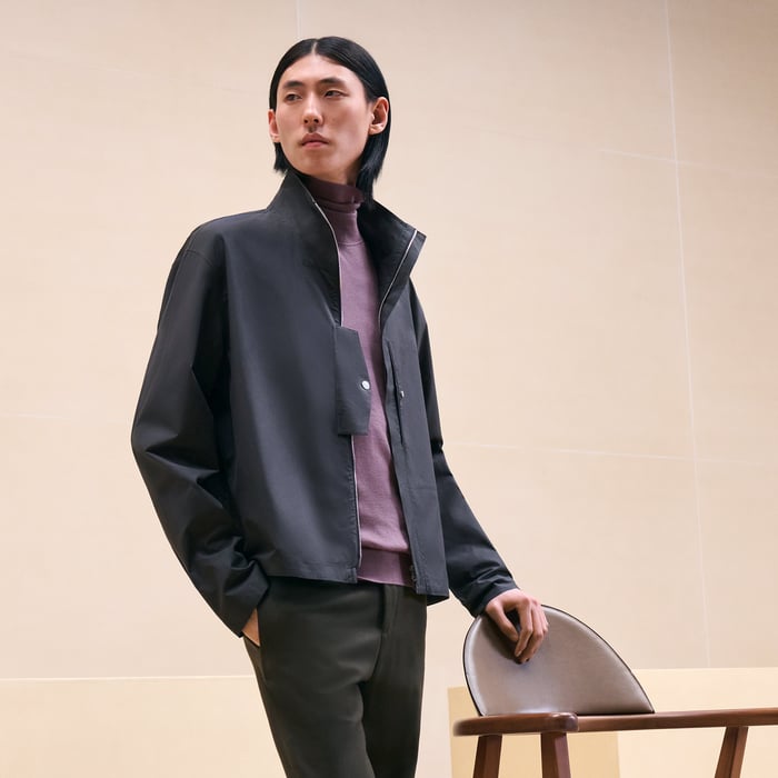 앙트라시트 “poche a Cheval” 박시 핏 재킷 셔츠