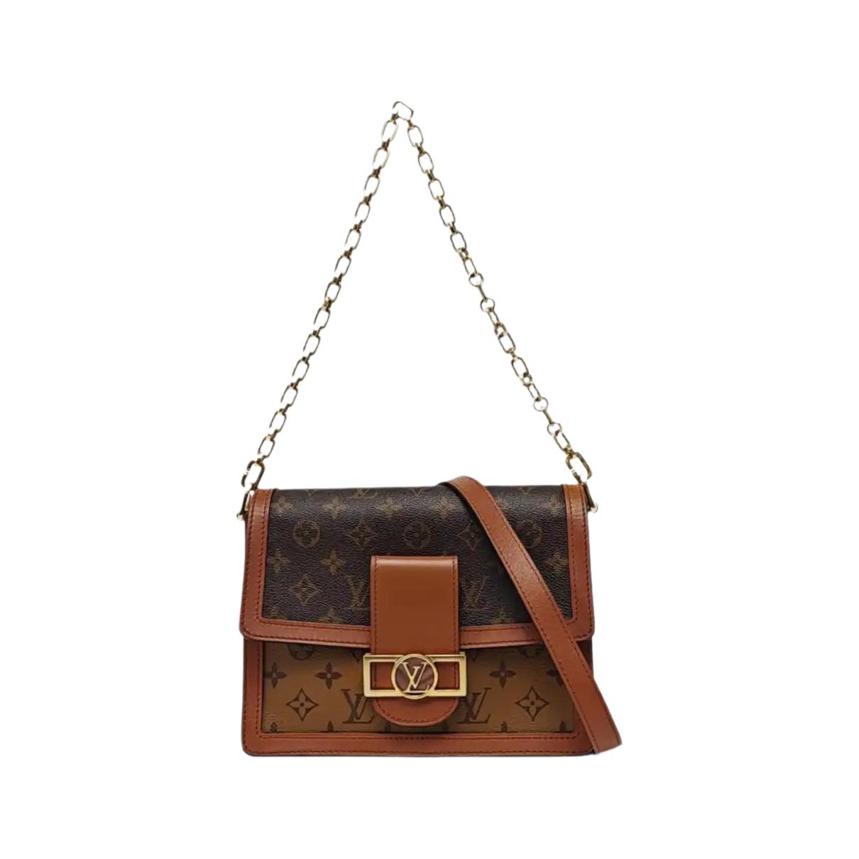 Dauphine leather handbag