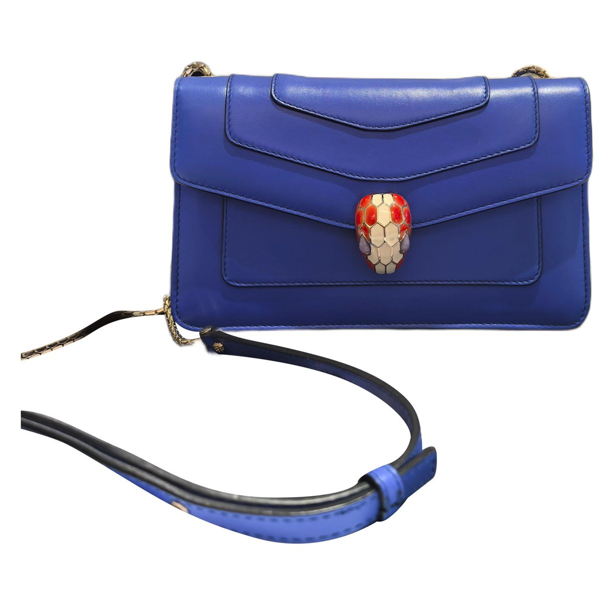 Serpenti leather handbag