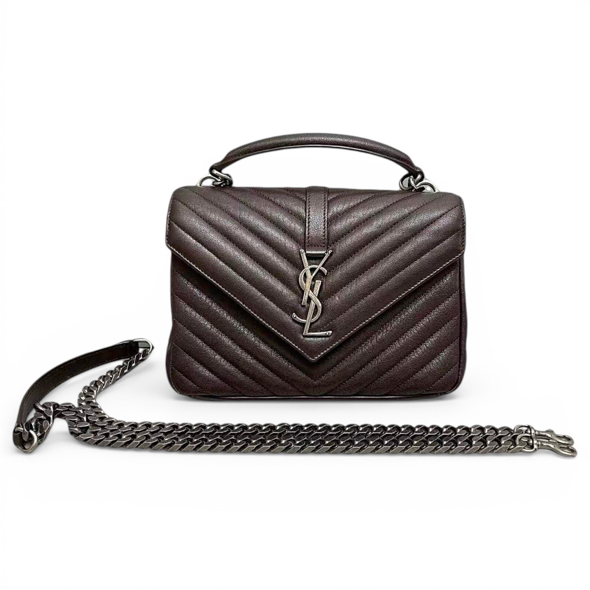 Collége monogramme leather handbag