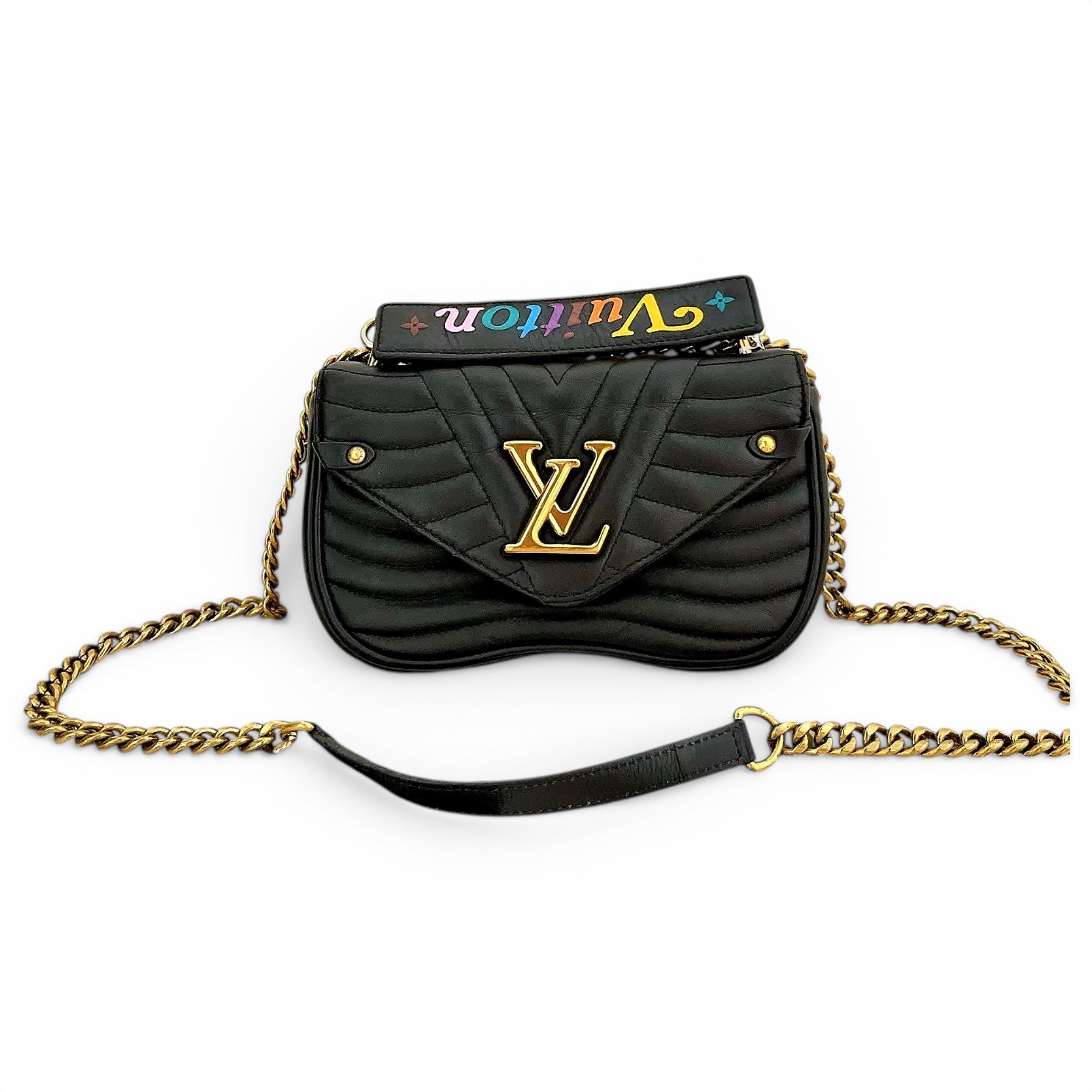 New Wave leather handbag