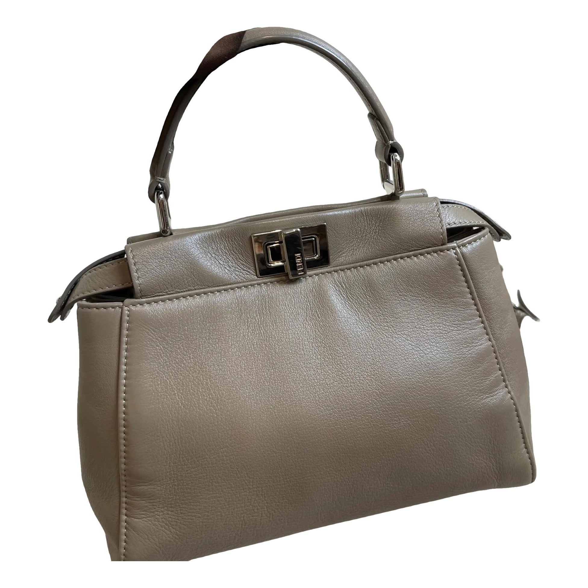 Fendi Peekaboo leather handbag
