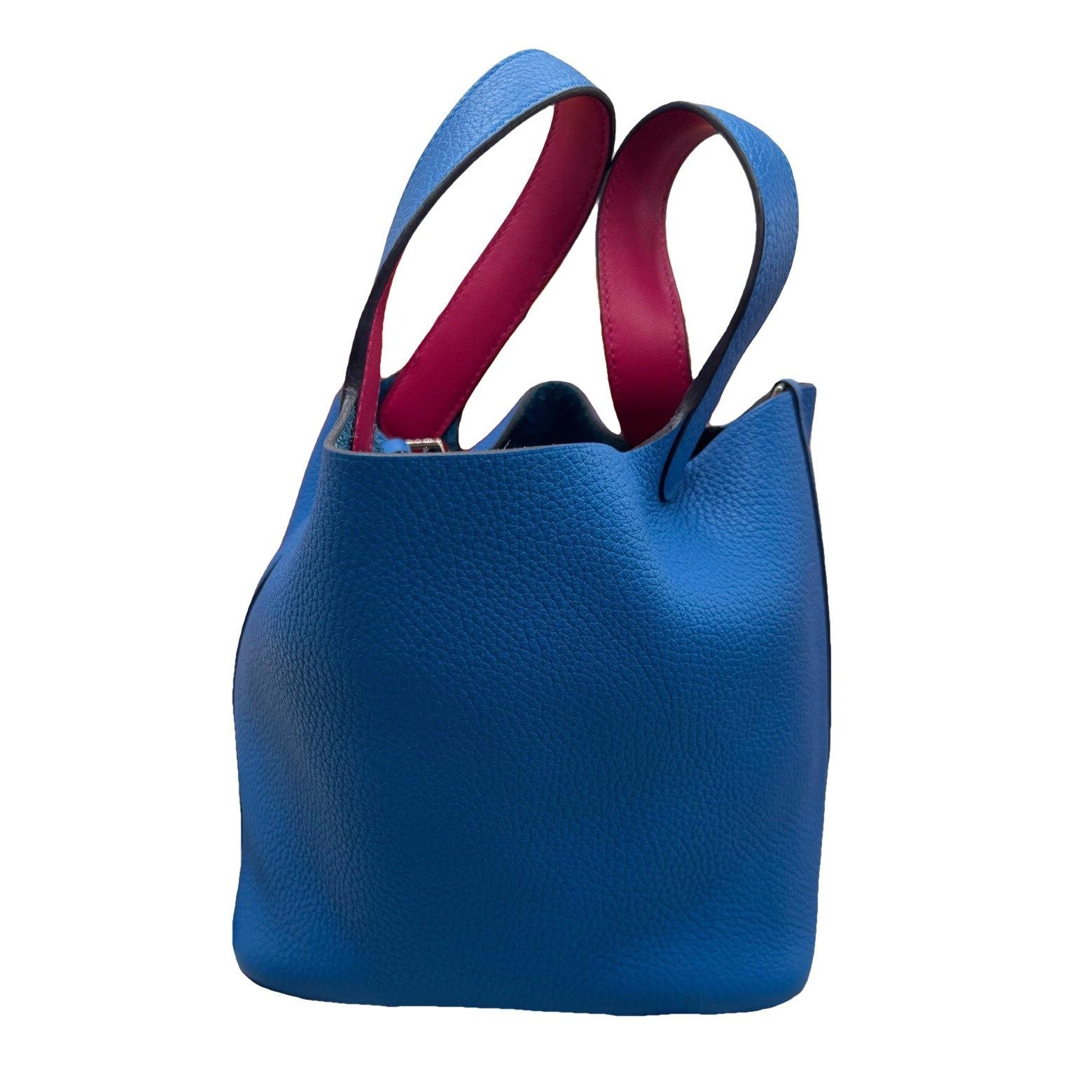 Picotin leather tote
